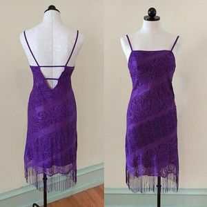 Vintage 1990's Purple Lace Dress